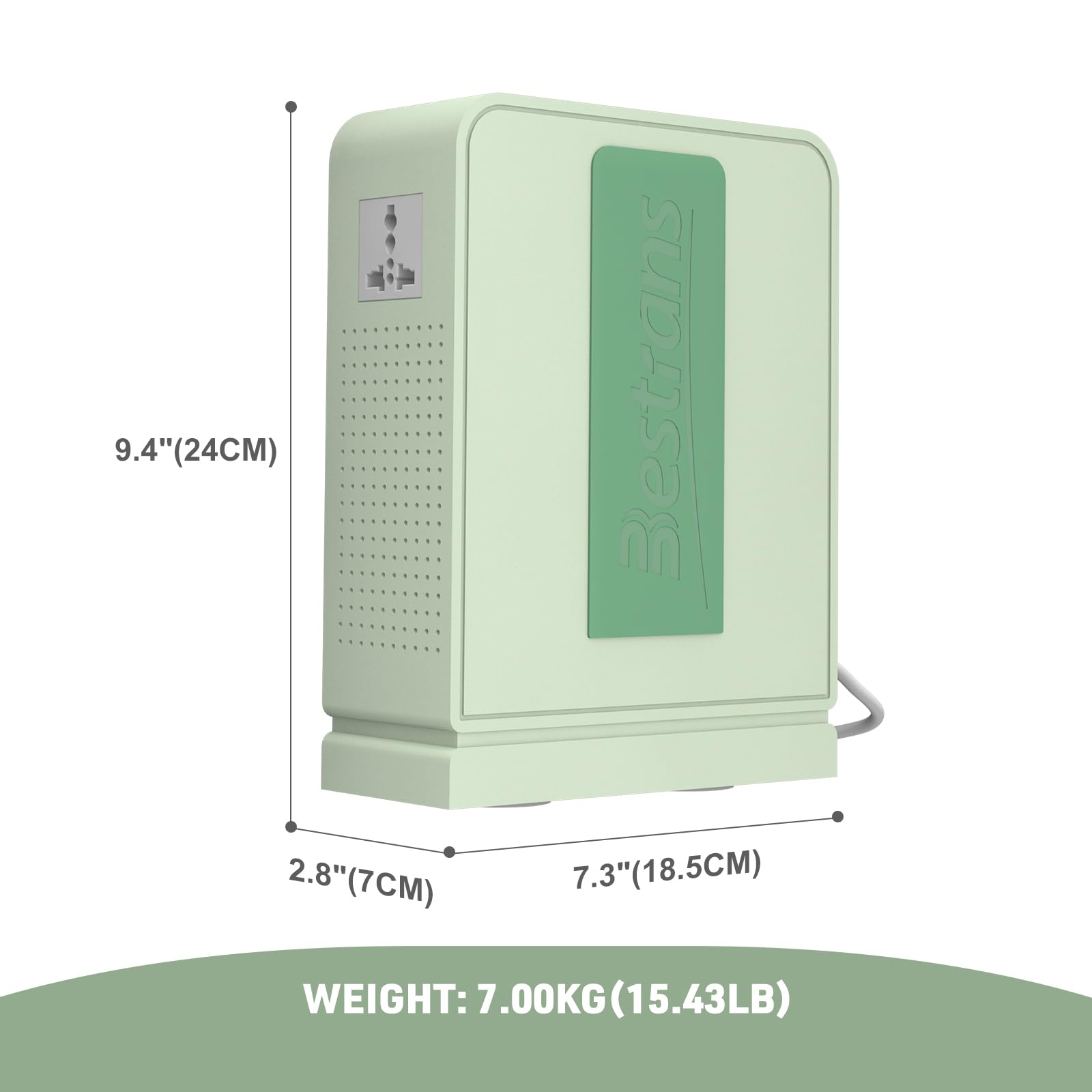 Trasformatore step up da 3000 W, convertitore da 110 V a 220 V, convertitore di tensione resistente, da 110 V-120 V a 220 V-240 V, con doppia presa, protezione da sovraccarico e ultra