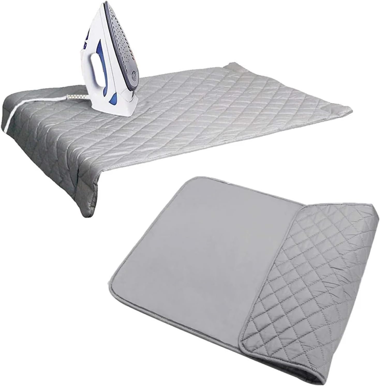 Tappetino da stiro in tessuto placcato argento | Argento Misure multiple for la stiratura del tavolo(60x55cm)