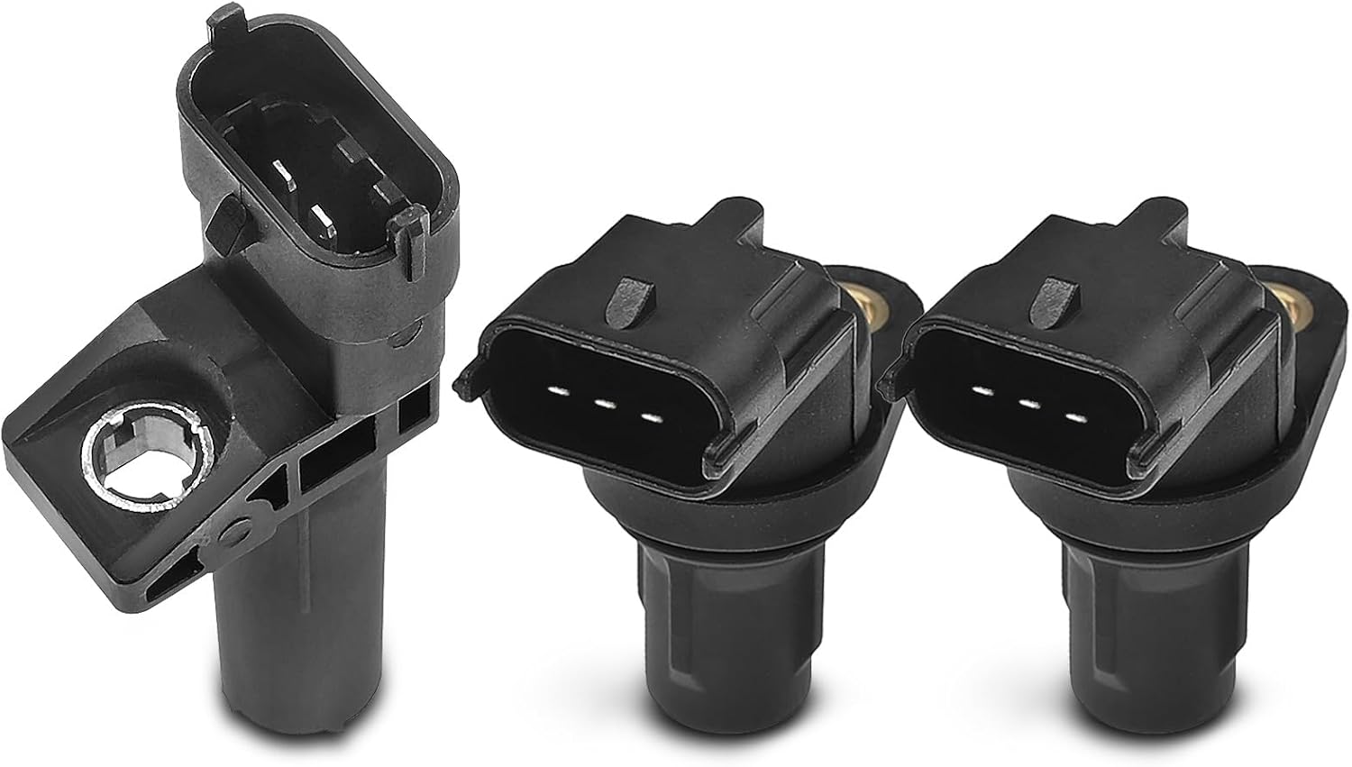 A-Premium 3-PC Engine Camshaft Crankshaft Position Sensor Compatible with Mercedes-Benz C250 2012-2015, SL65 AMG 2013-2017, SLK250 2012-2015, 1.8L 6.0L, Replace# A2761530128, 68102591AA