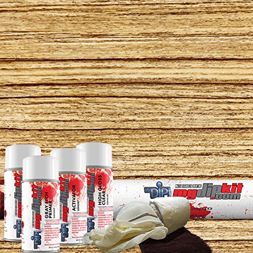 Hydrographics Kit - MyDipKit - Water Transfer Printing – SW-110 - Straight Wood (Entry Level)