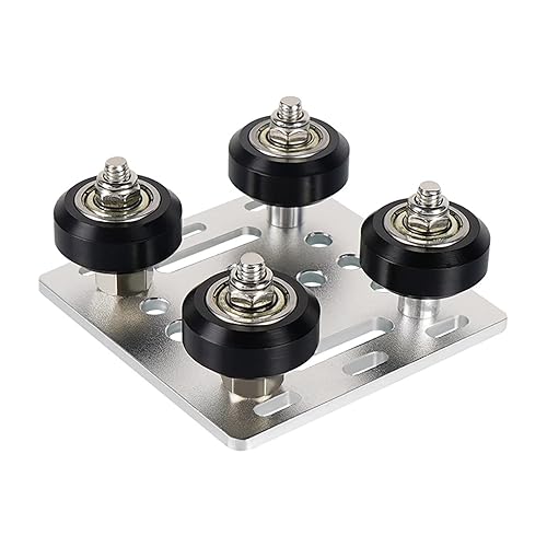 Miniatura 1 de DiGiYes Placa de rueda V para perfiles de aluminio con ranura en V de la serie 2020, placa de pórtico con ranura en V con ruedas POM para impresoras