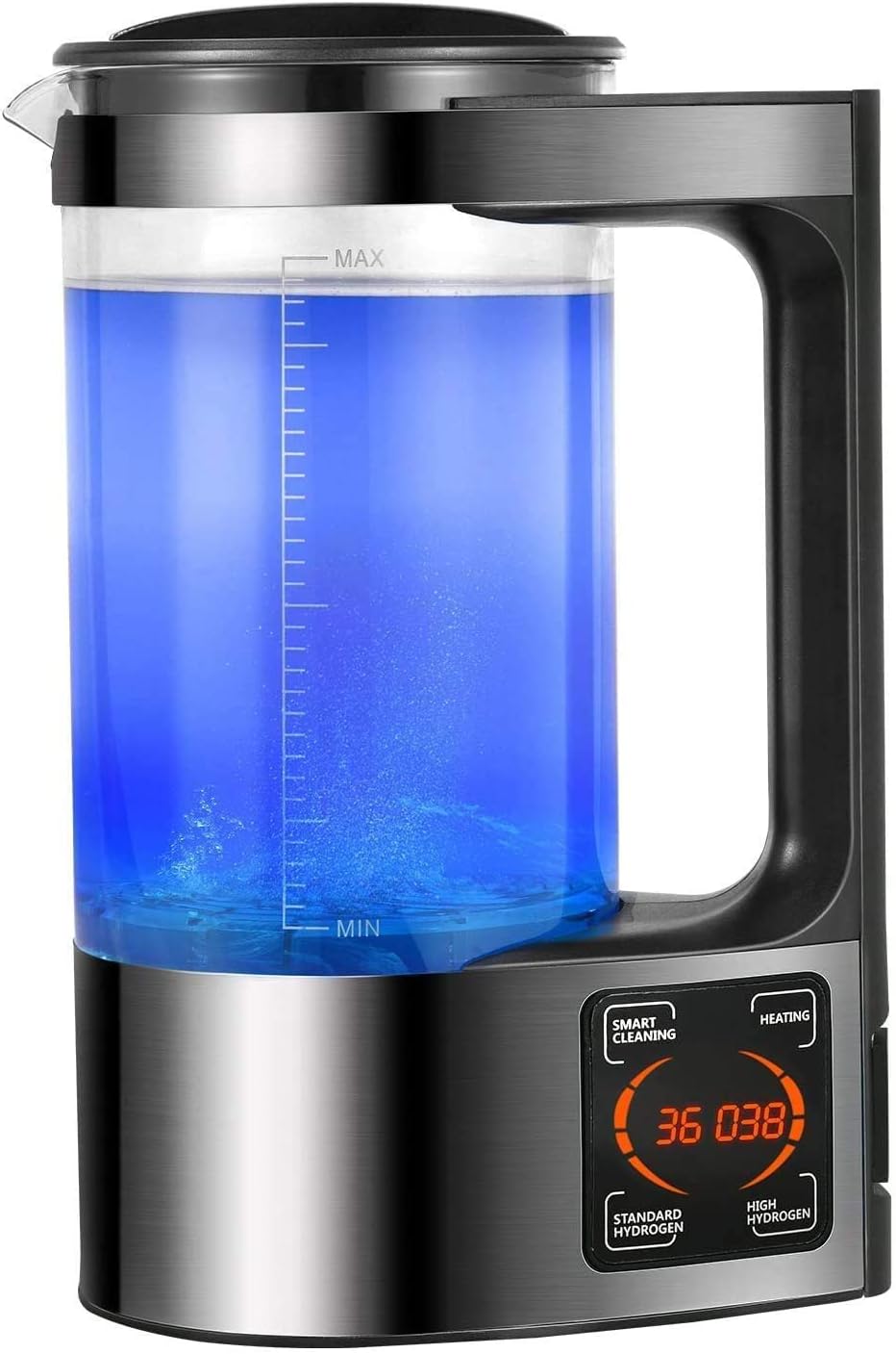 [Upgraded Version]BDYING Hydrogen Water Generator with New SPE and PEM Technology,2L Large Capacity Hydrogen Alkaline Water Pitcher Maker Machine,Make Hydrogen Content up to 1500 PPB
