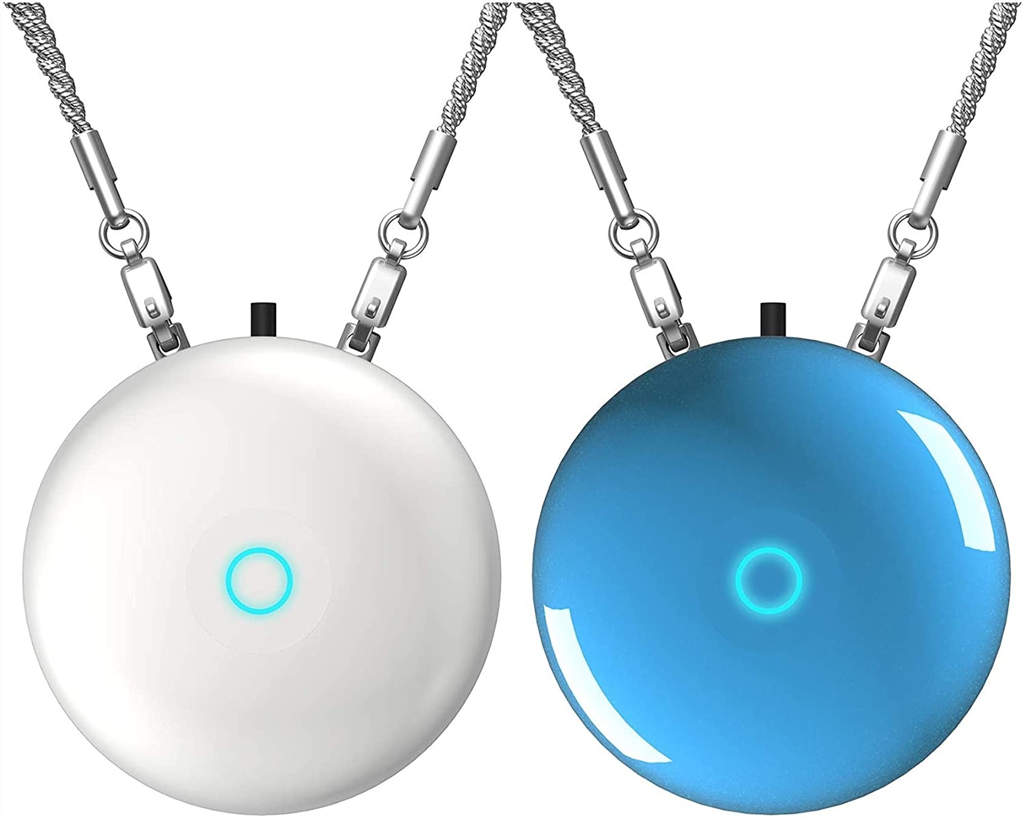 Purificateur d'air portable collier ioniseur individuel rechargeable lot de 2