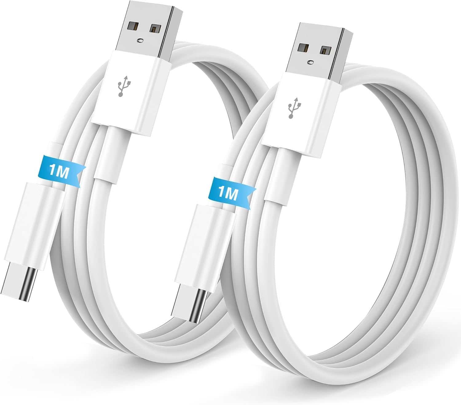 USB C Kabel [1M 2Stück] iPhone 18 17 16 15 Carplay Ladekabel,USB A auf USB C Kabel Apple USB C Schnellladung für iPhone 18 17 16 15 Pro Max,15 16 Plus,17 Air/iPad Pro,iPad,Type C Kabel für Samsung