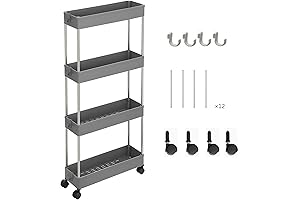 Slim Crevice Shelf for Narrow Spaces