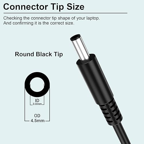 Miniatura 2 de Adaptador delgado de 65 W de repuesto para Dell Inspiron 15 Cargador portátil Inspiron 13 14 15 17 3000 5000 7000 Latitude Vostro XPS 13 la65ns2-01