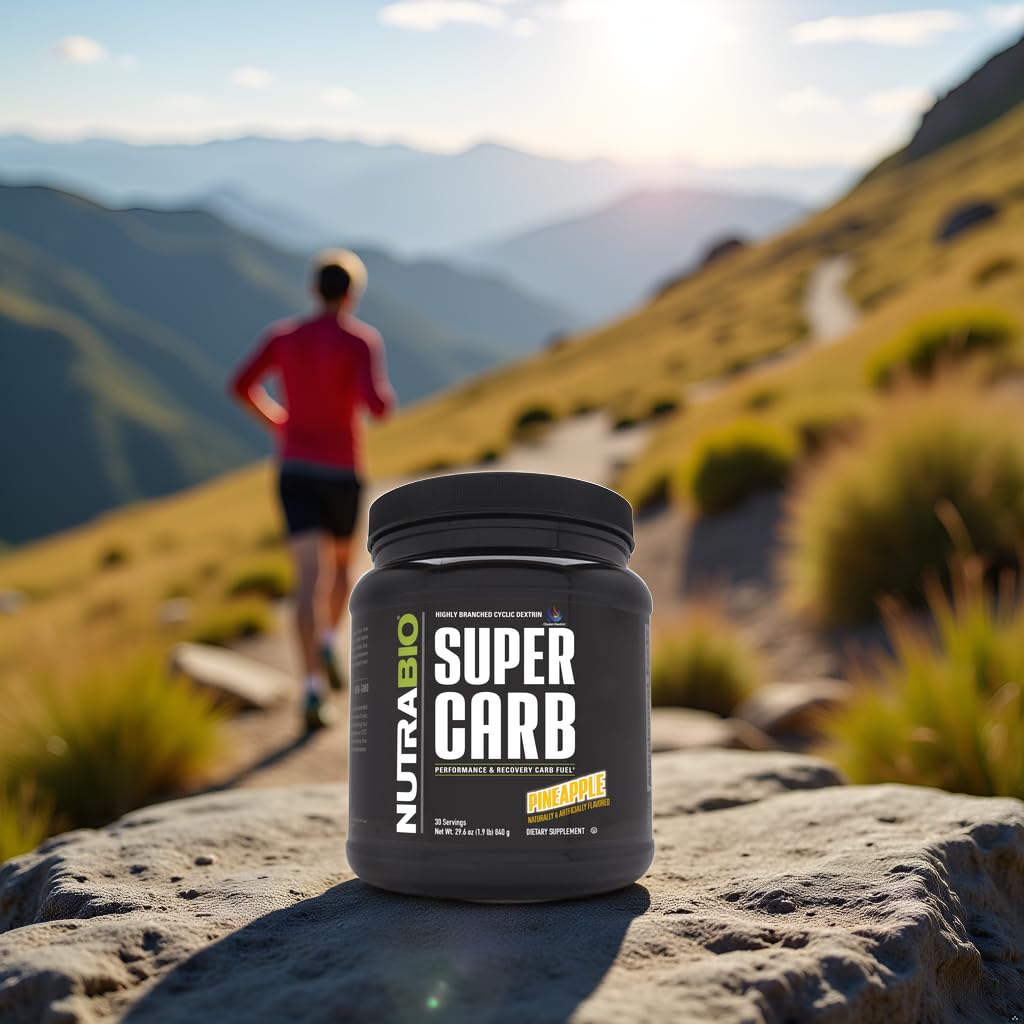 NutraBio Super Carb, Carbohydrate Powder with Cluster Dextrin & Electrolytes, Advanced Carb Supplement Powder for Workout Fuel, Performance, and Muscle Recovery, Cyclic Dextrin, Pineapple, 30 Sv — Amazon image 8