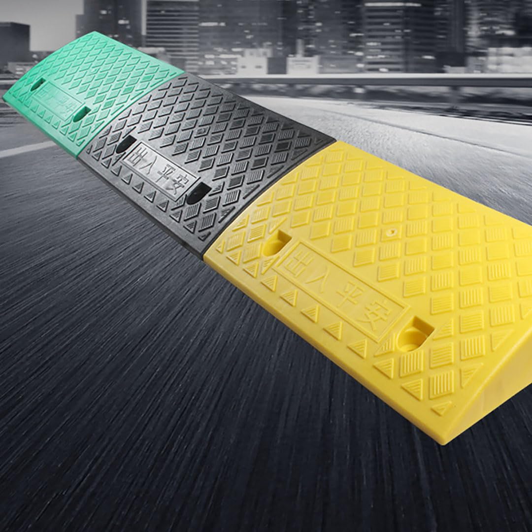 Generico Rampa in Gomma Antiscivolo per Porte, gradini e vialetti - Soluzione Resistente per L'Accesso in Sedia a rotelle, Perfetta per Case e Garage, migliora la Mobilità e la Sicurezza