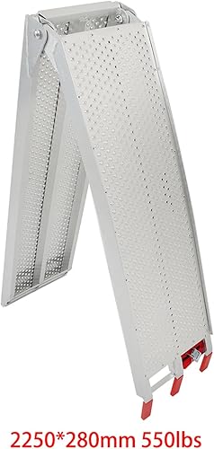 Miniatura 2 de SEBLAFF Rampa de carga de motocicleta de 7.5 pies de largo x 6 pulgadas de ancho, 750 libras de repuesto para camioneta, camión, remolque,