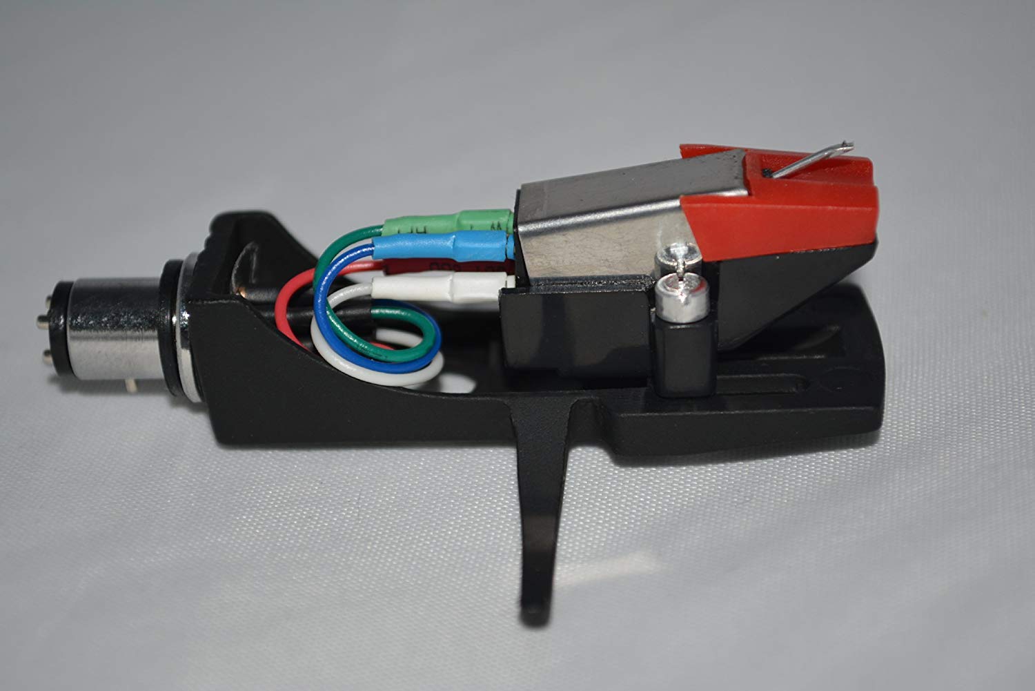 NERO GIRADISCHI TESTINA FONOGRAFICA montaggio con CARTUCCIA PER TECHNICS SL 120, SL 110, SL1300, sl1310, sl1350, sl1400, sl1410, SL1500, sl1510, sl1650, sl1900, sl1950, SL2000, sl3310 GIRADISCHI