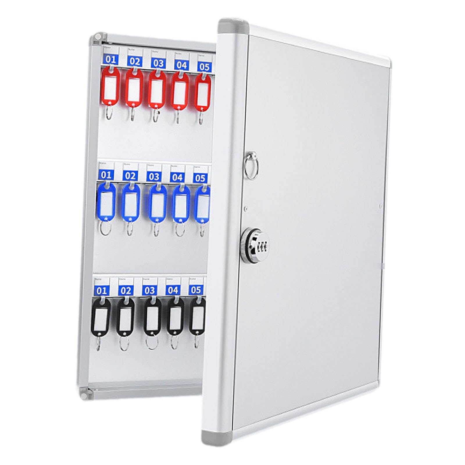Key Lock Box Cabinet Key Organizer Wall Mount with Hooks for Valets Property 72 Key Position|Business & Industrial|Facility Maintenance & Safety|Facility Maintenance & Safety|Lock Boxes-image-7