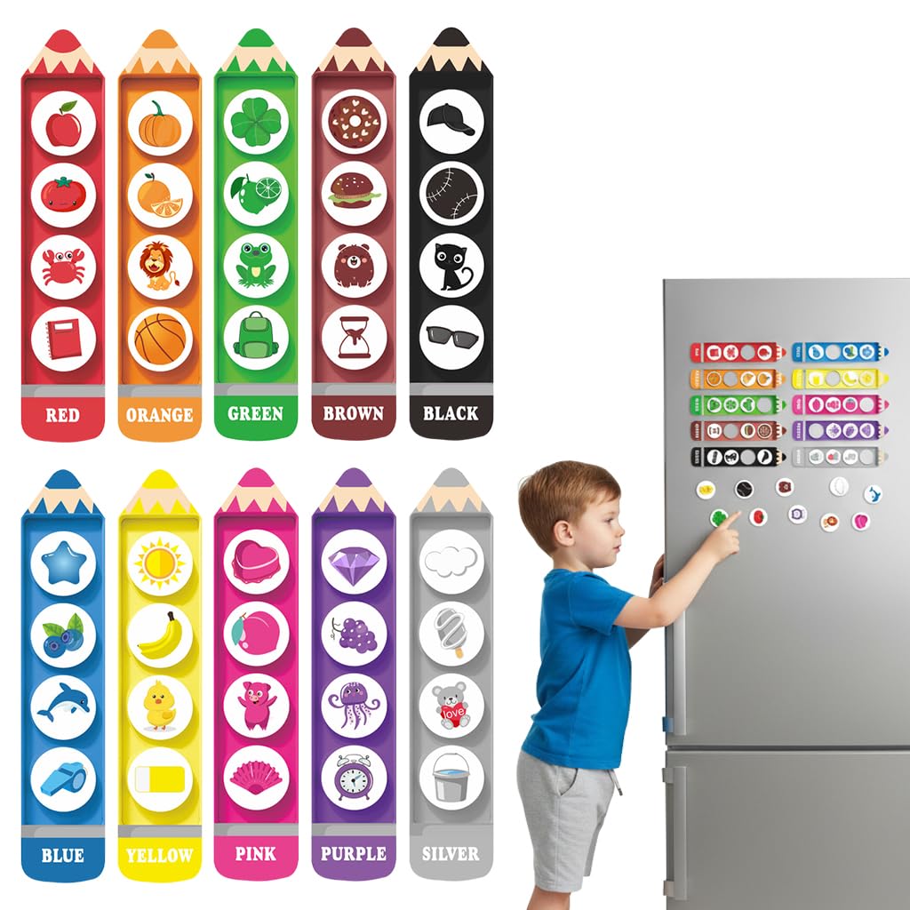 PATPAT® 10Pcs Magnetic Color Sorting and Matching Game Set for Kids, Educational Preschool Learning Toy for Color Recognition, Hand-Eye Coordination, and Early STEM Skill Development-image-25