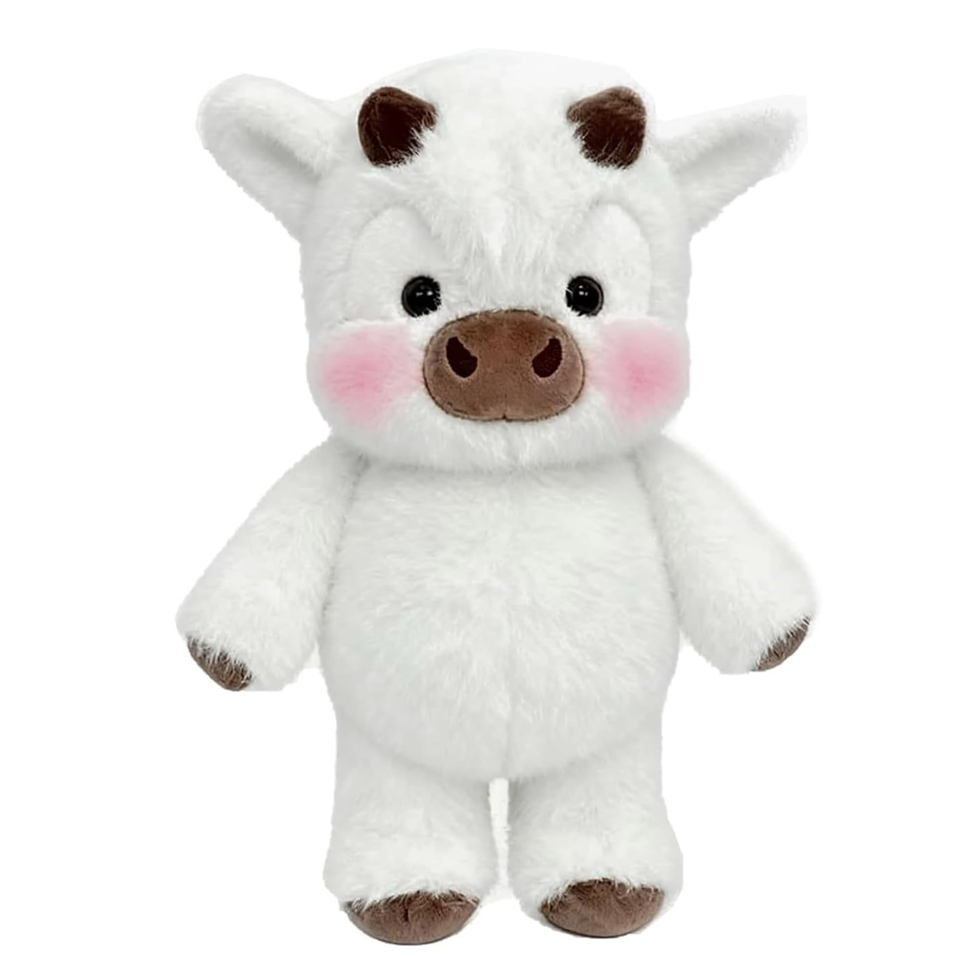 GXJIXf Running Highland Cow Plush Toy, Cute Running Plushies, Moving Legs, for Home Decor Gift (White)