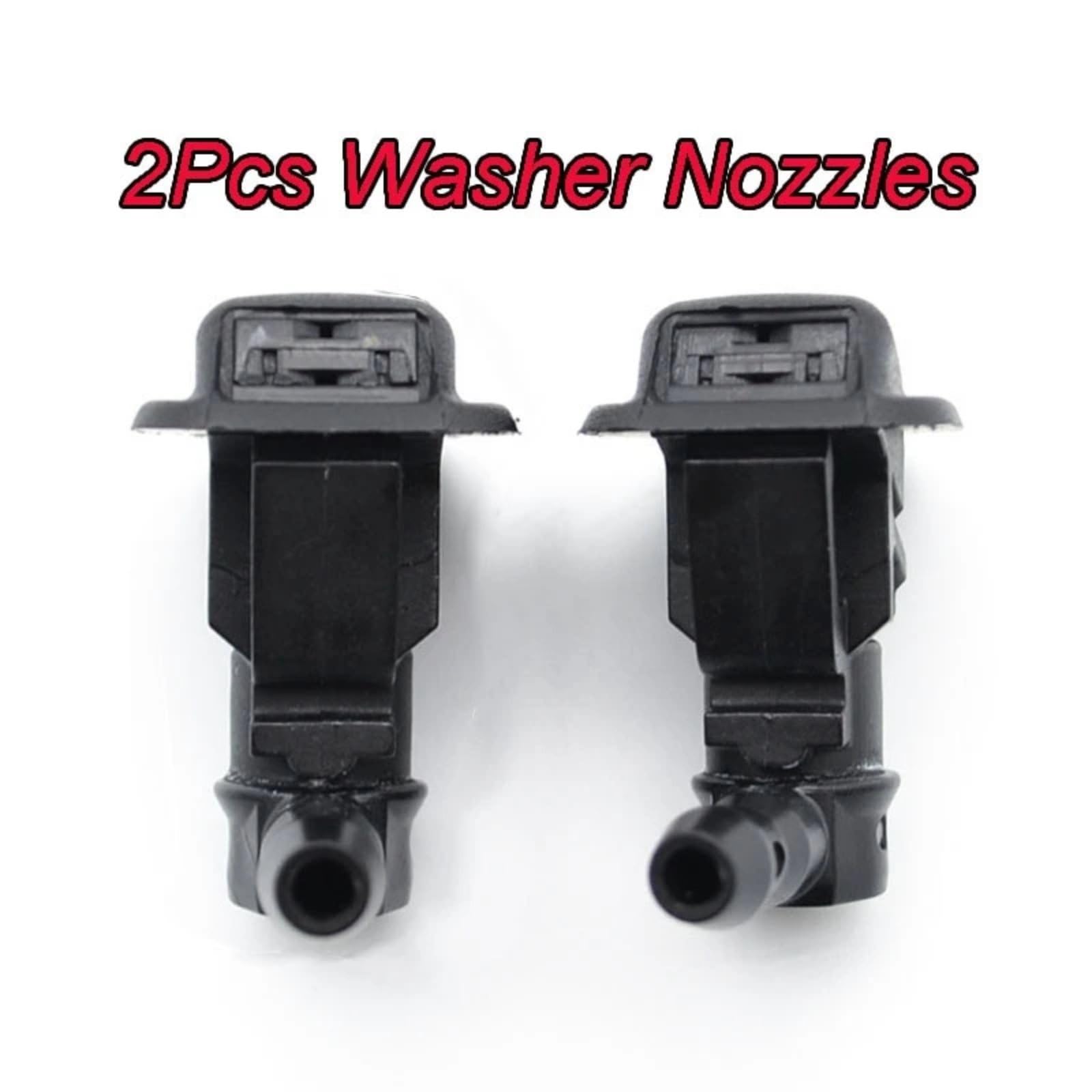 Dla Jeep Wrangler JK 2013-2018: 2 zraszacze przedniej szyby (numer OEM: 68164356AB).