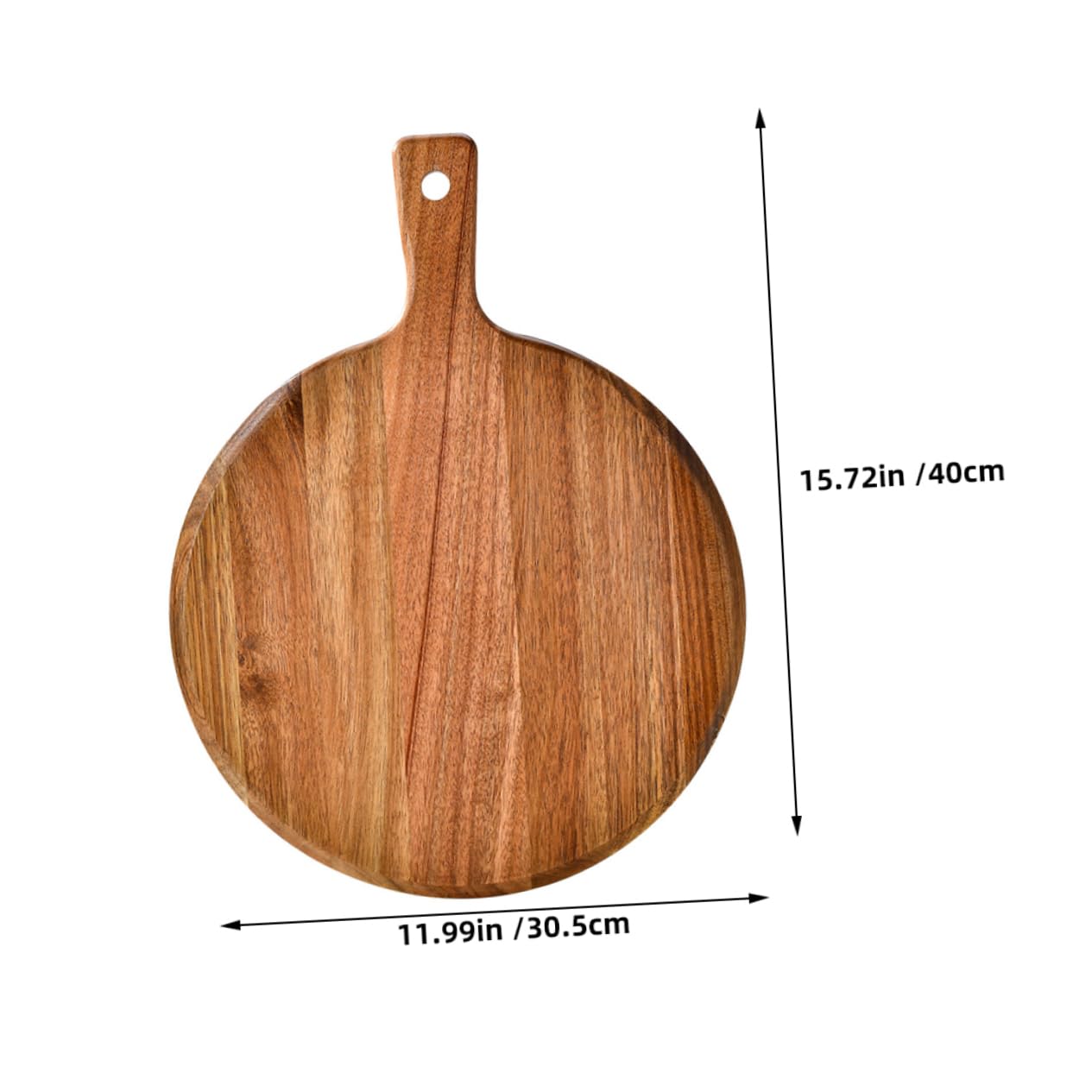 Tabla de madera para servir pizza y embutidos con asa, ideal para aperitivos y aperitivos, herramienta de cocina esencial para entretener a amigos y familiares