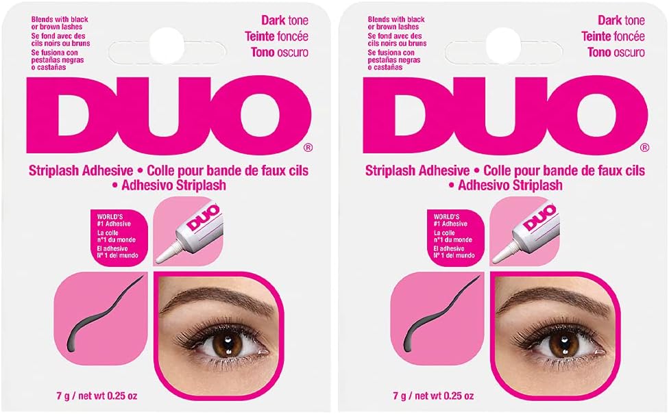 Water Proof Eyelash Adhesive, Dark Tone 1/4 oz (Pack of 2)