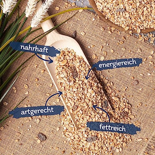 Lyra Pet® | 10 kg Fettfutter | Ganzjahres Wildvogelfutter | Energiespender im Sommer & Winter | Kalorienreiches Streufutter für Wildvögel | Ideal für Weichfresser | Geeignet für Balkon & Terrasse