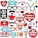 Nurse Graduation Photo Booth Props - Pack of 33 | Great Graduation Decorations for 2019 Graduation Party Supplies | Doctor Nurse Graduation Party Supplies Theme | DIY Required