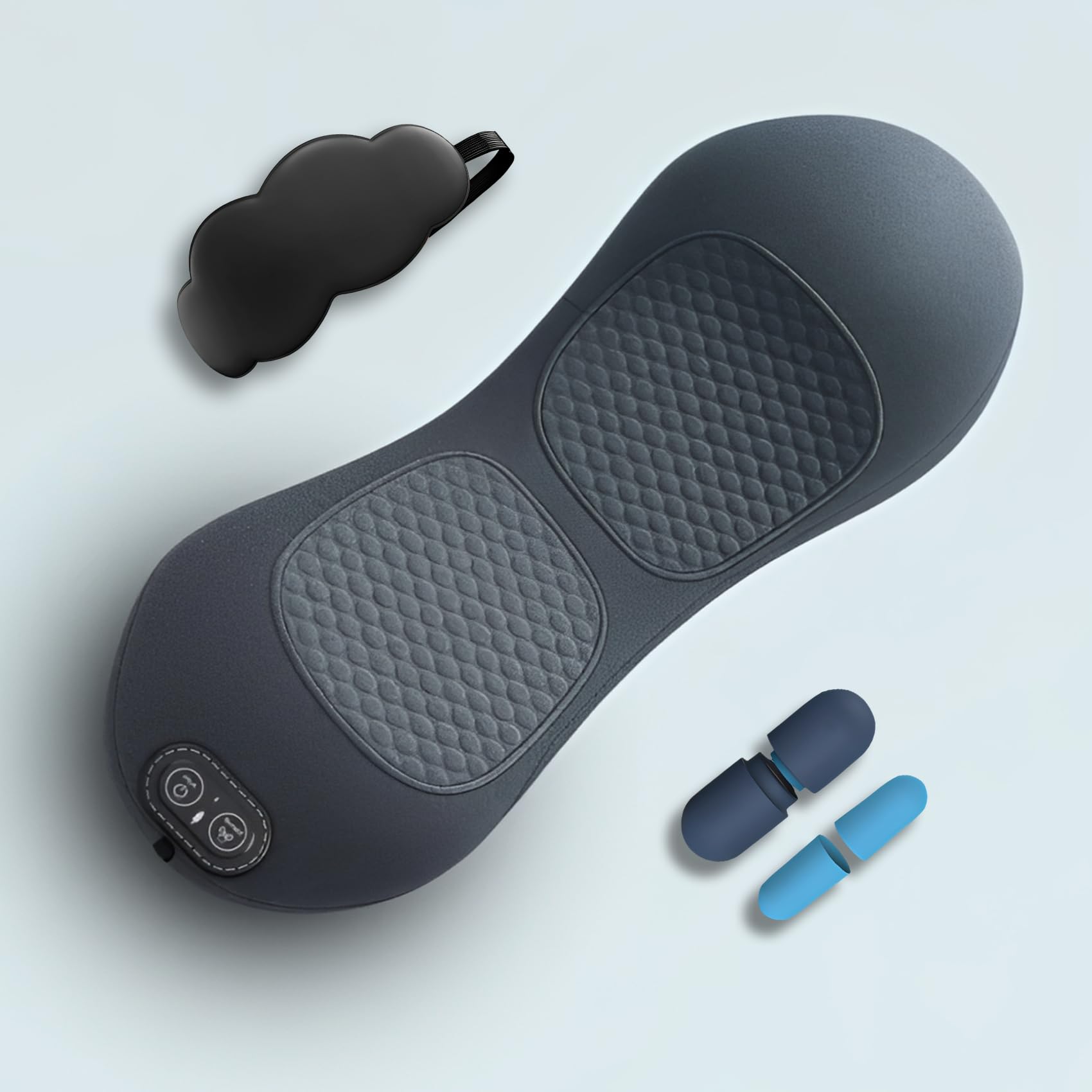 SomniX Pro Masajeador Lumbar - 2026 New Therapeutic Triple Fusion Massager, SomniX Masajeador Lumbar, Cojín Lumbar Portátil, Masaje por Vibración, Uso en Oficina Hogar Coche, Diseño Ajustable