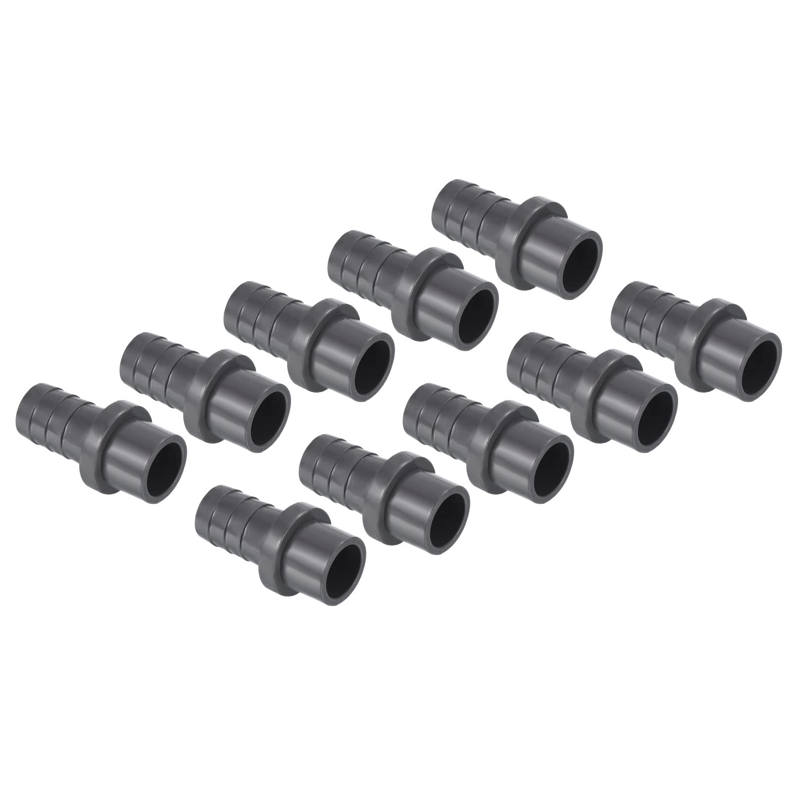 PATIKIL UPVC Reductor Tubo Montaje 32mm OD 25mm Púas, 2 Paquetes Rectos Acoplamientos Adaptador Conector, Gris — view 24