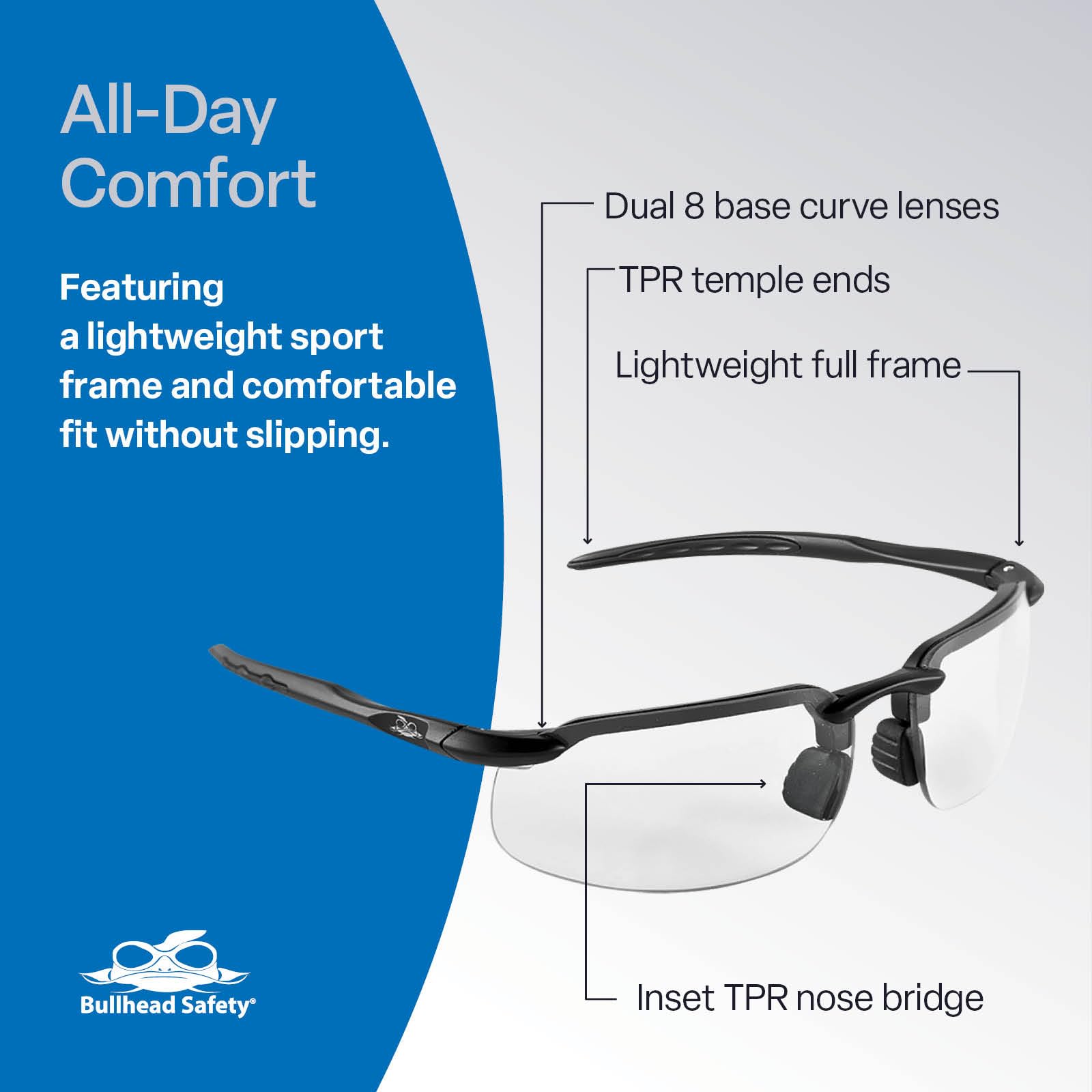 Bullhead Safety Eyewear BH10613 - Gafas de seguridad