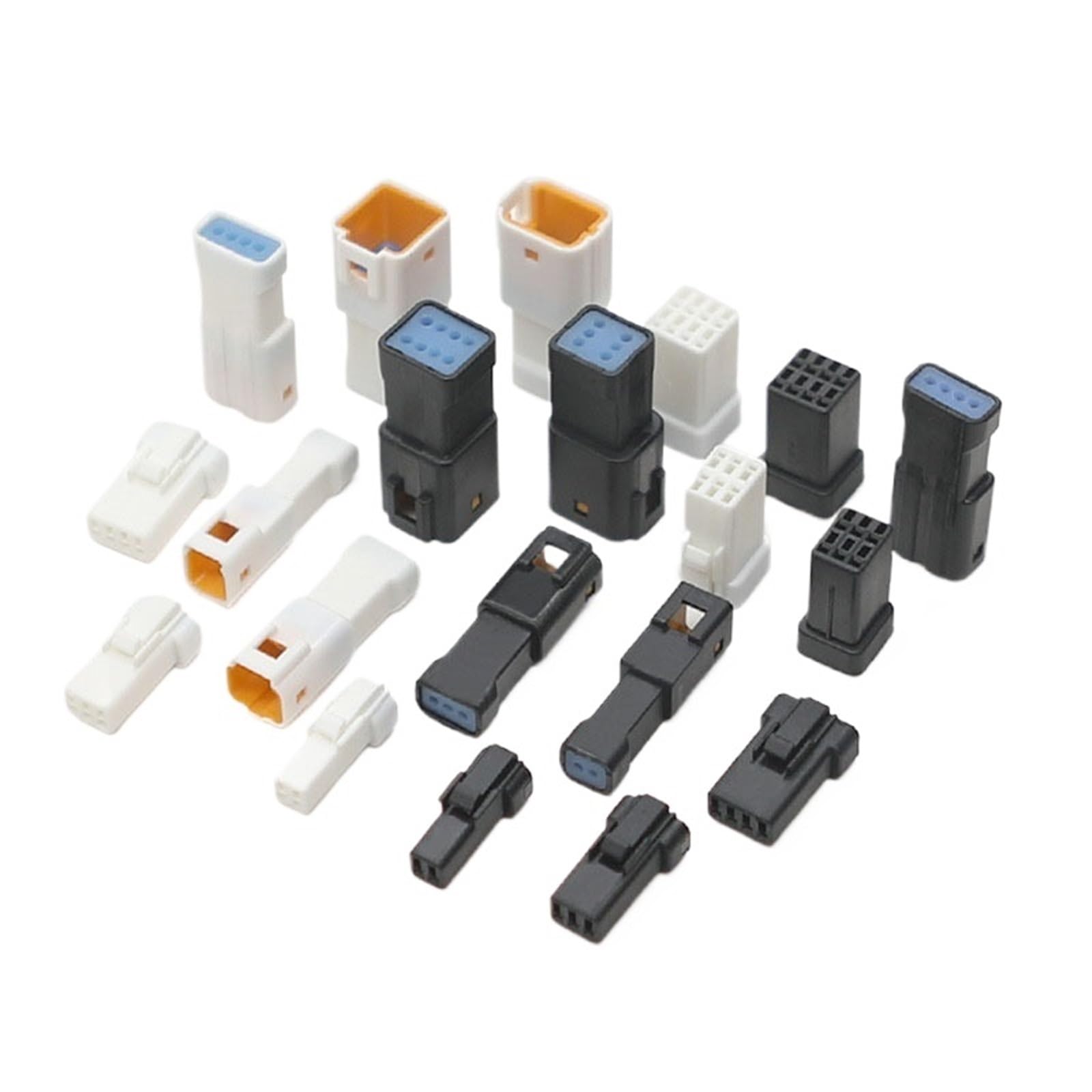 Connecteur JST-02R-JWPF-VSLE noir étanche en microplastique de 2 à 8 broches
