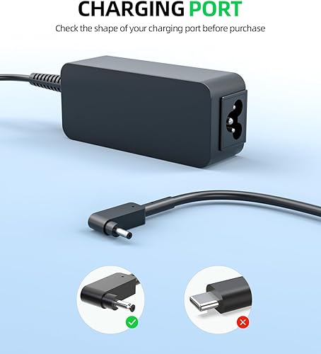 Miniatura 2 de Cargador de CA Superer de 45 W apto para Acer Aspire N15P6 N19H1 N15P5 N15W9 TravelMate N16Q15 N18P5 Adaptador de cable de alimentación para portátil