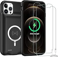 Vista 11 de Funda de batería para iPhone 11, mejorada de 10000 mAh, funda protectora de alta capacidad, recargable, cargador de batería extendida, compatible