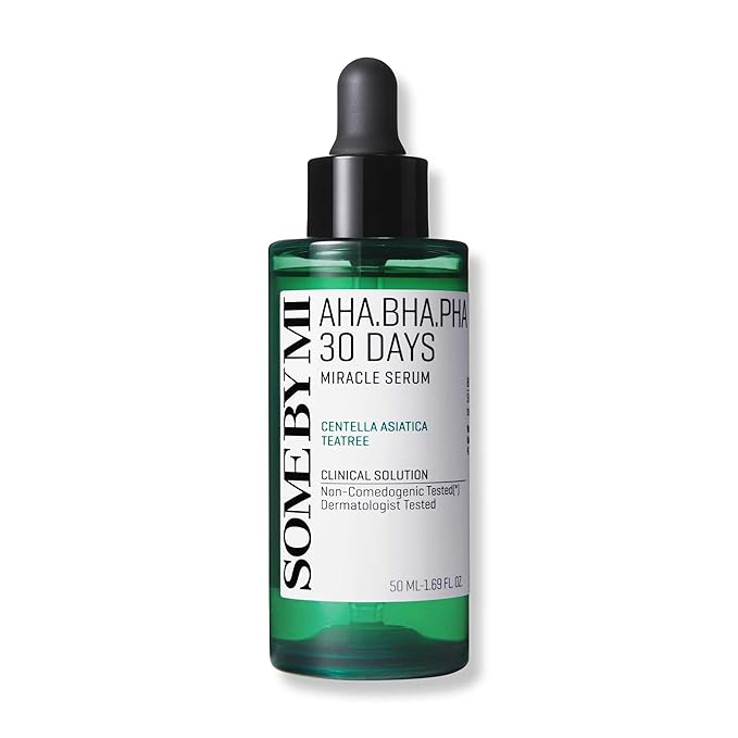SOME BY MI AHA BHA PHA 30 Days Miracle Serum - 1.69oz, 50ml - Daily Centella Ampoule Serum with Niacinamide for Soothing, Calming and Clear Skin - Pore, Sebum and Blackhead Care - Korean Skin Care
