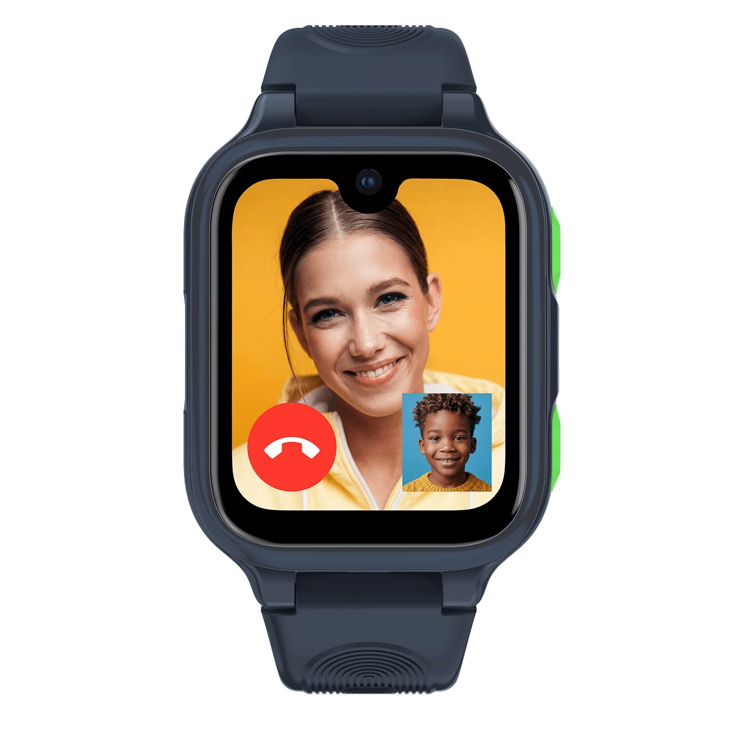 Ice-Watch, Ice Kids 4G 2.0 Blue, Niebieski Smartwatch Z Funkcją Geolokalizacji 4G Dla Chłopców Z Silikonowym Paskiem, 025269 (40 Mm), Lokalizacja Za Pomocą Dołączonej Karty Sim I Abonamentu