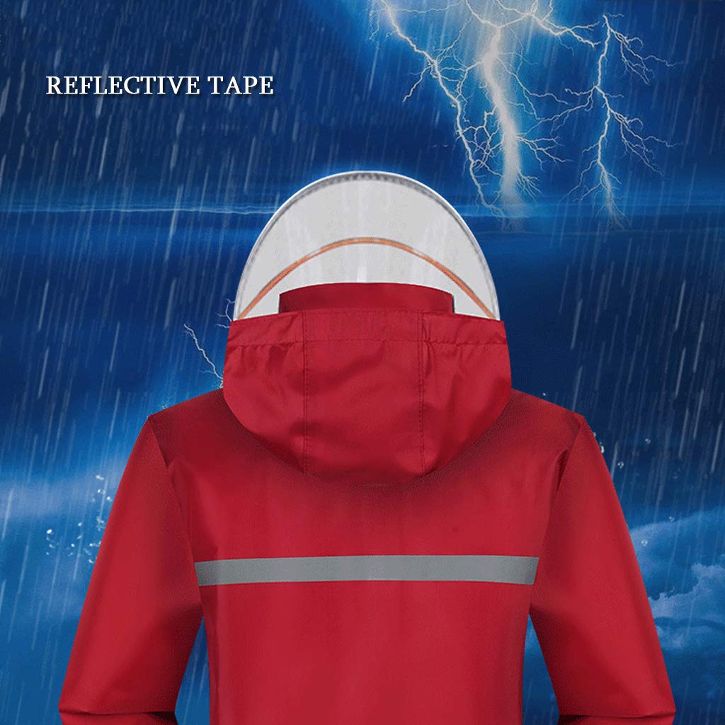 Poncho de Lluvia Shell, Impermeable con Capucha, Impermeable, Transpirable, Ligero, con Capucha y Cremallera Frontal para Senderismo, Viajes