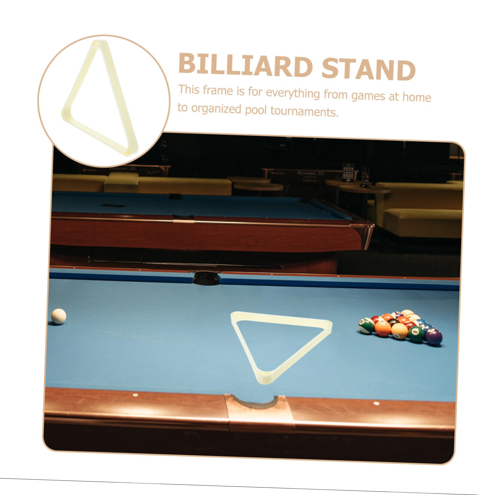 OSOLADY Pool Table Ball Rack Billiard Triangle Frame Storage Rack for Billiards