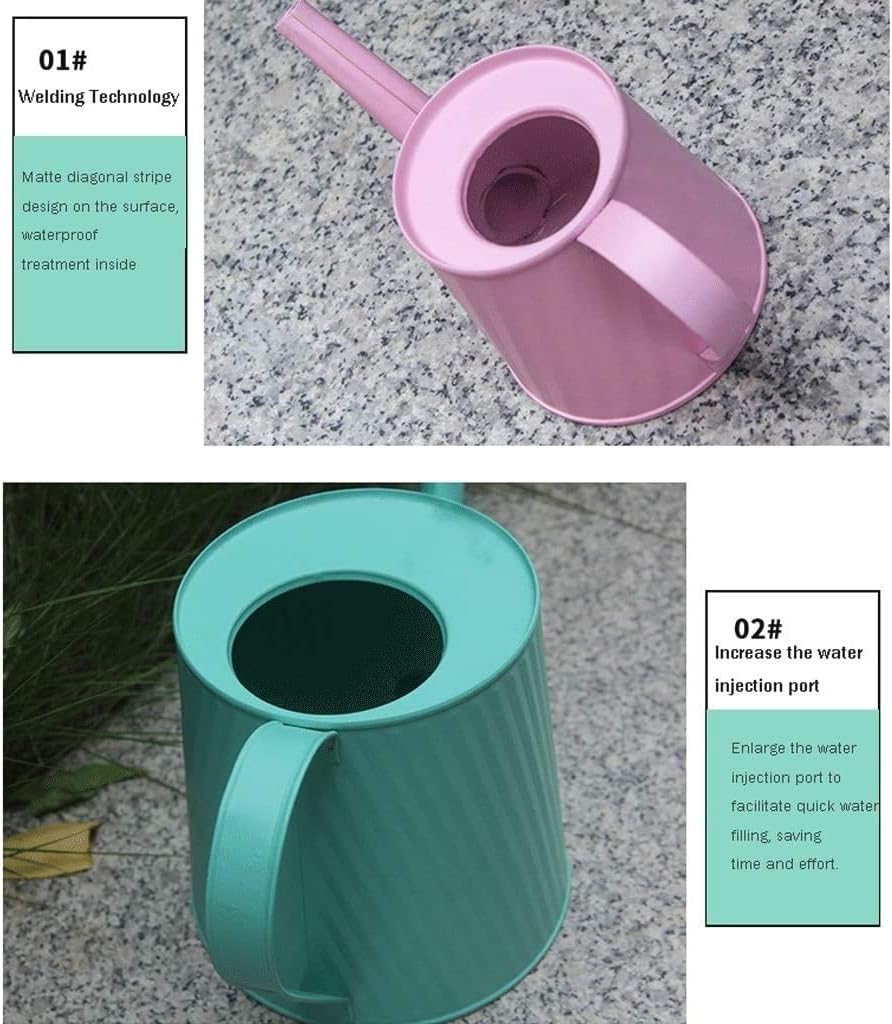 Watering Can Water Can Indoor Watering Can for House Bonsai Plants Watering Pot Garden Flower Watering Cans Iron Sheet Watering Can Watering Can Indoor Plants(Pink)