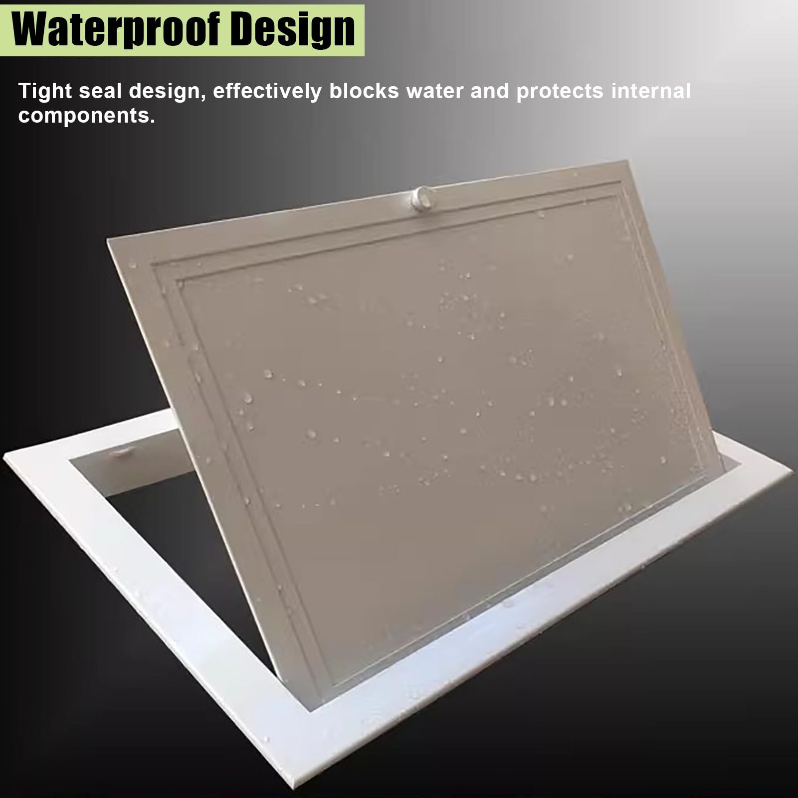 Panel de Acceso Blanco para Fontanería y Altillos (6x6", 7x7", 8x8"), Puerta de Armario de Apertura por Tracción, Caja de Acceso para Almacenamiento en La Cocina(23x23in/58.4x58.4cm)