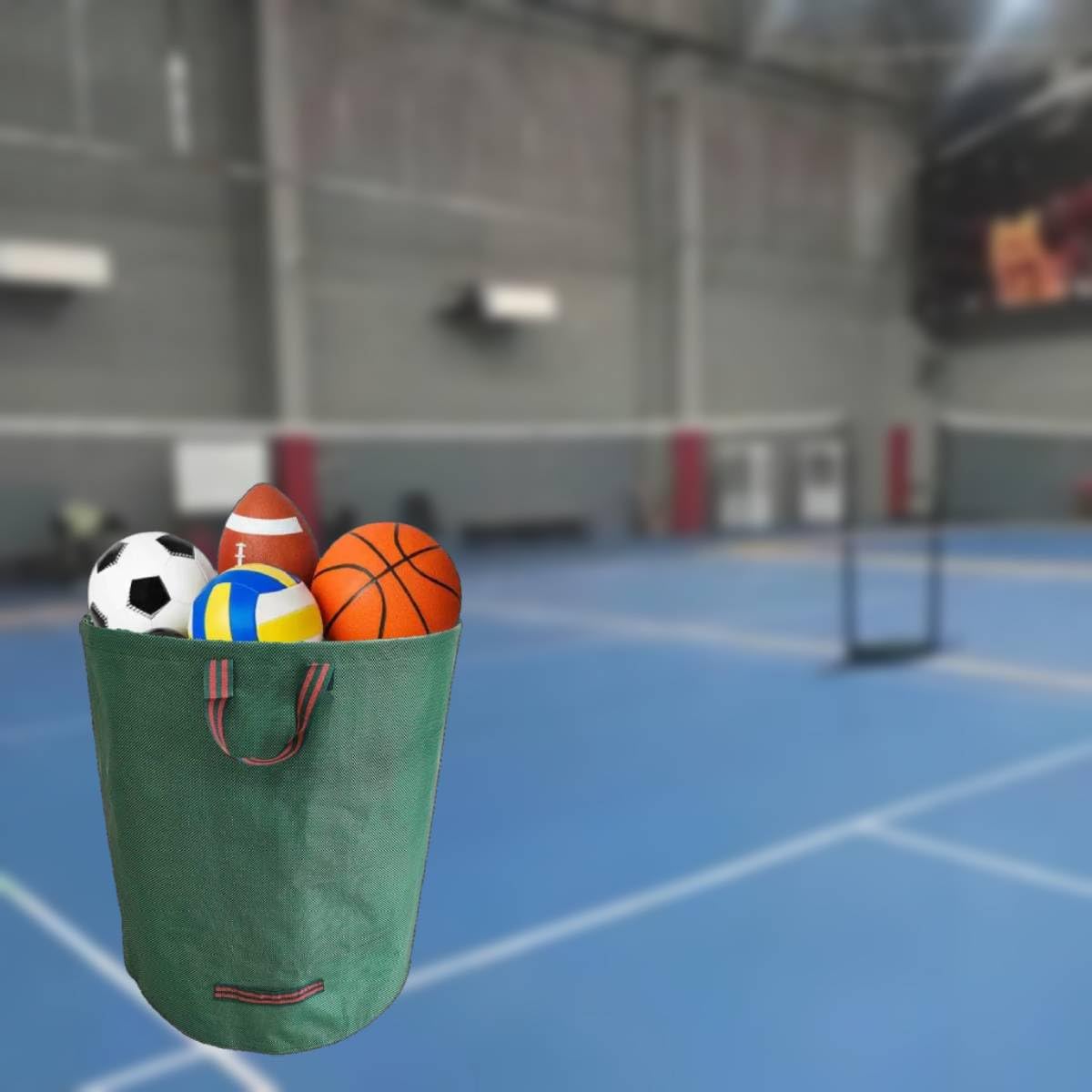 Colector de hojas, paquete de 4 bolsas grandes reutilizables para hojas, bolsas de basura portátiles de 106 galones, bolsas de césped y hojas, bolsas de recortes de jardín, contenedor de hojas, con 4