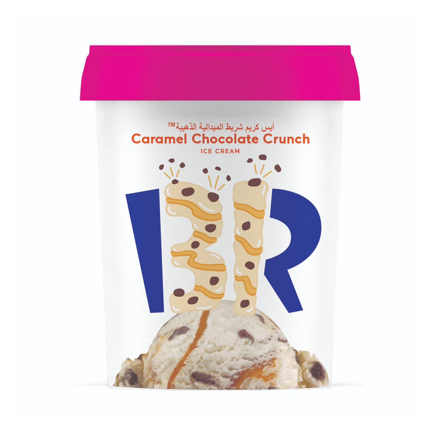 Baskin Robbins Caramel Chocolate Crunch Ice Cream 1 Litre