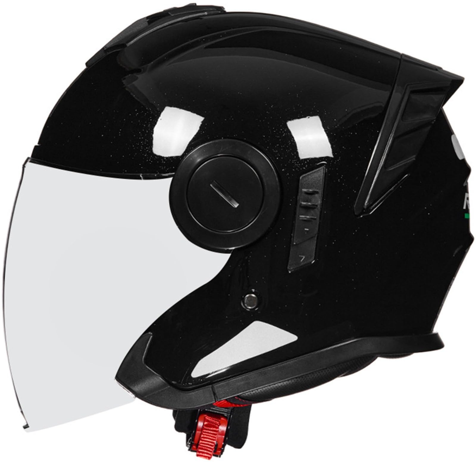 Casco Demi Jet, Casco Moto Casco Scooter All Seasons Con Doppia Visiera Casco Omologato DOT/ECE Casco Aperto Mezzo Casco Da Moto - Traspirante Casco Adulti Uomo E Donna