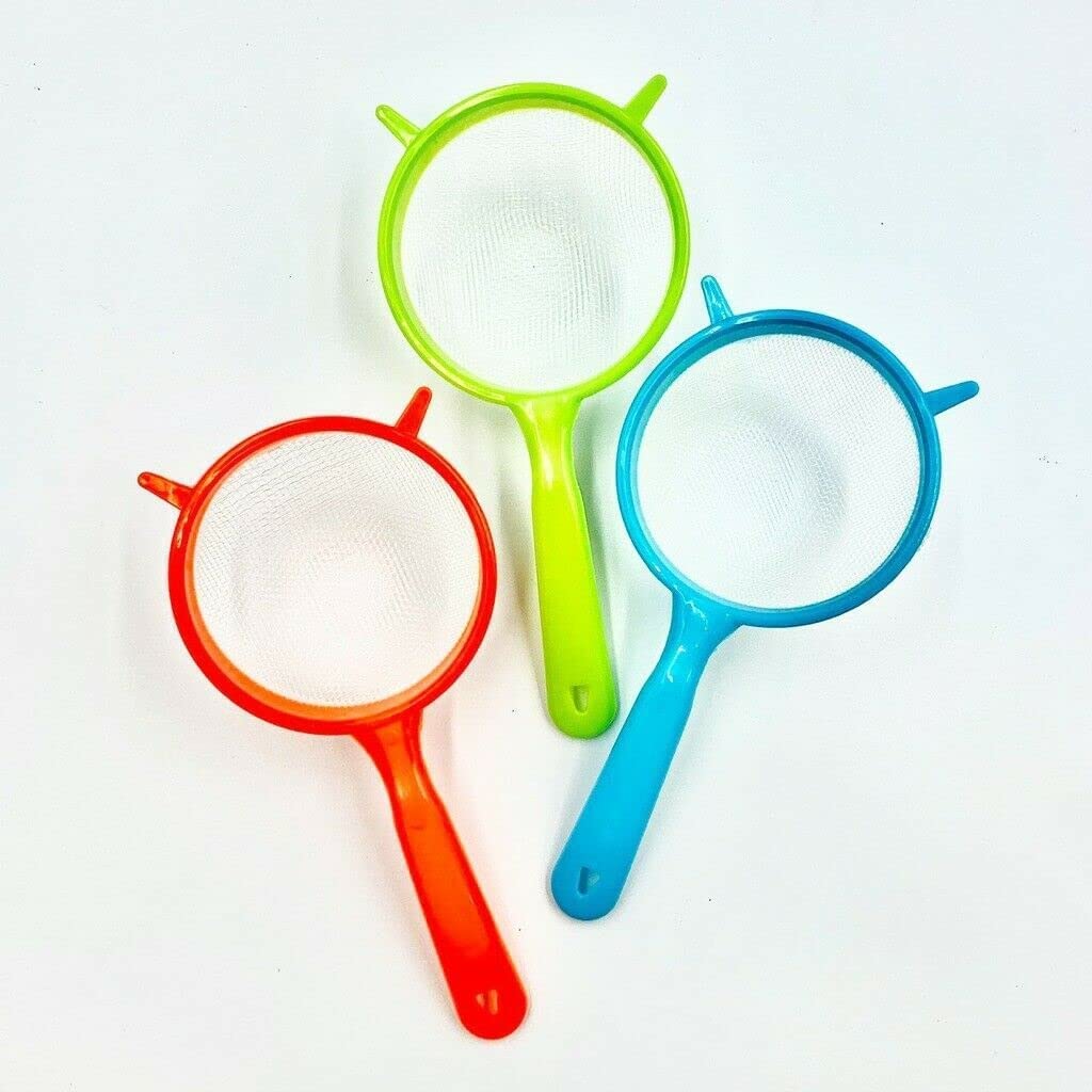 TRTO 15cm Large Plastic Sieve Strainer Flour Baking Tea Kitchen Drainer Cooking Mesh