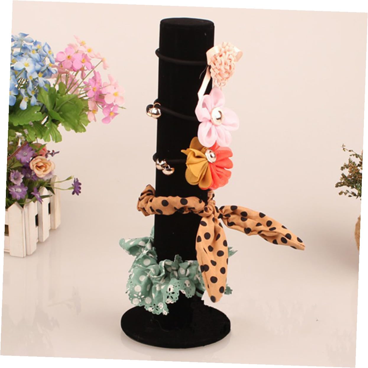 UKCOCO 2 piezas Soporte Vertical para Joyas Exhibidor de Brazaletes y Pulseras con Base Estable Organizador Multifuncional para Accesorios y Diademas para Tocador y Mostrador
