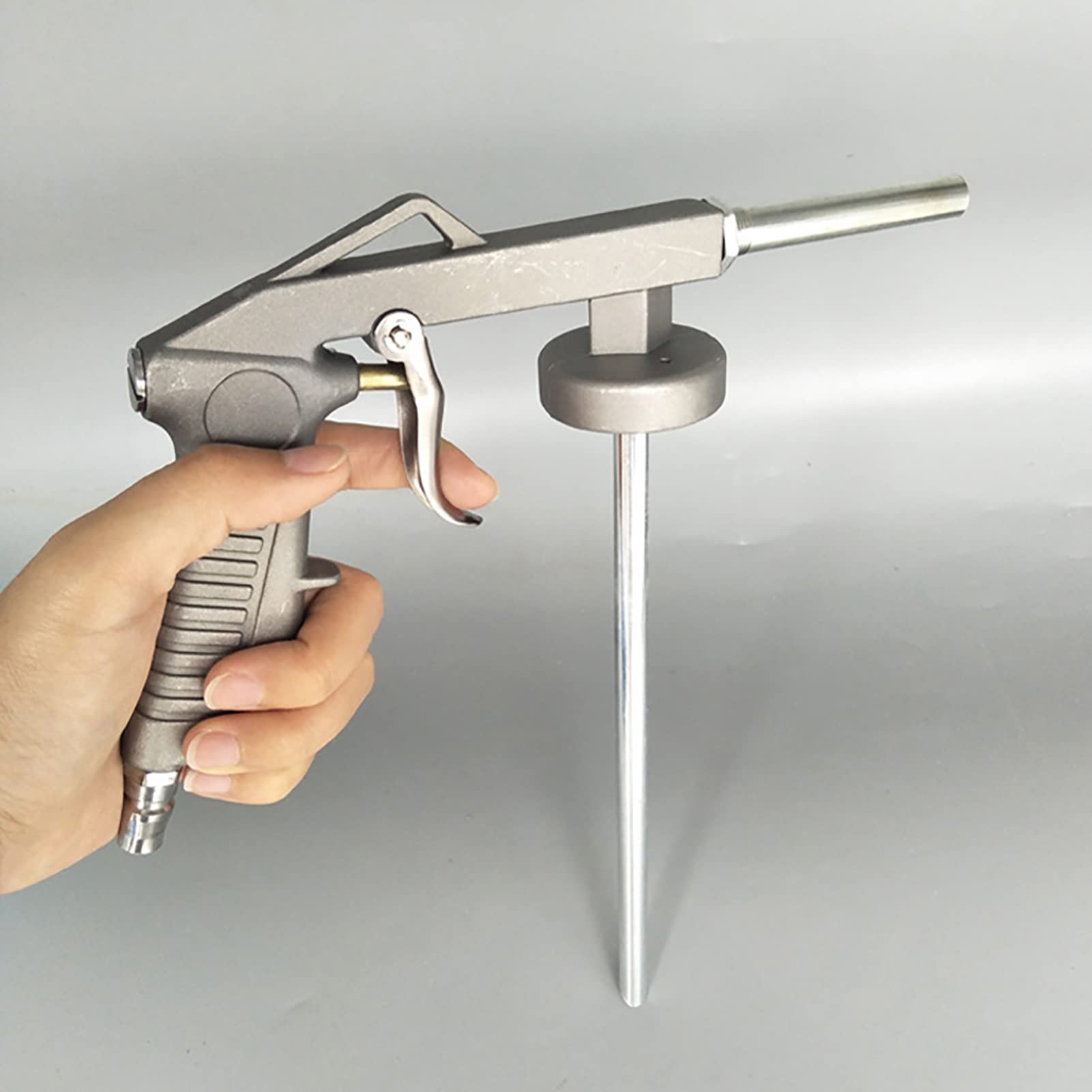 Druckluft Sprühpistole, Luft-Grundierungsspritzpistole, Druckbecherpistole Hohlraumpistole Druckluft-Spritzpistole Bedienende Stahl-Profi-Luft-Unterbodenschutzpistole für Autos