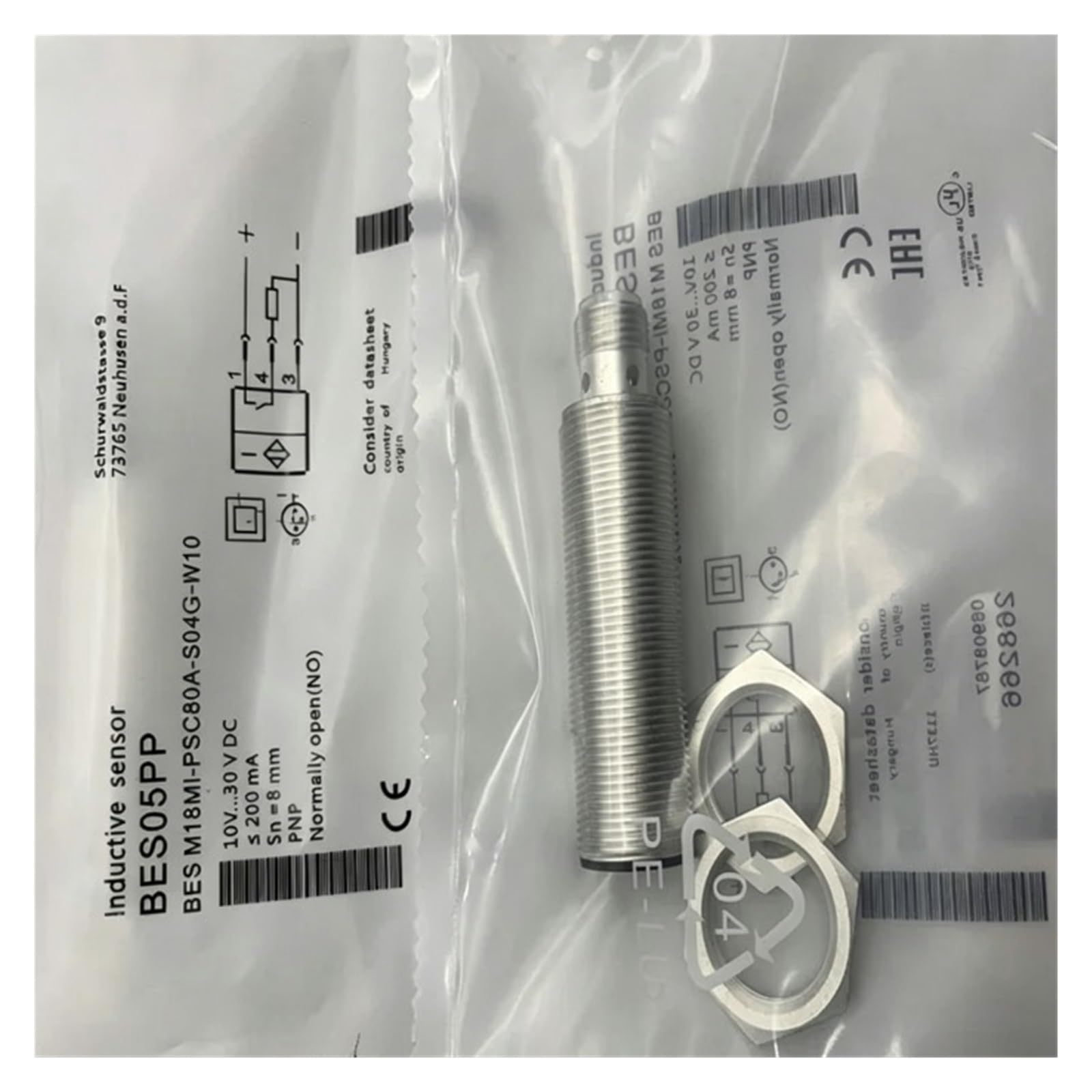 CJKXPZMH 1pcs sensor BES01CU BES516-326-G-S4-H M08EH-PSC40F-S04G(BES516-326-G-S4-H)