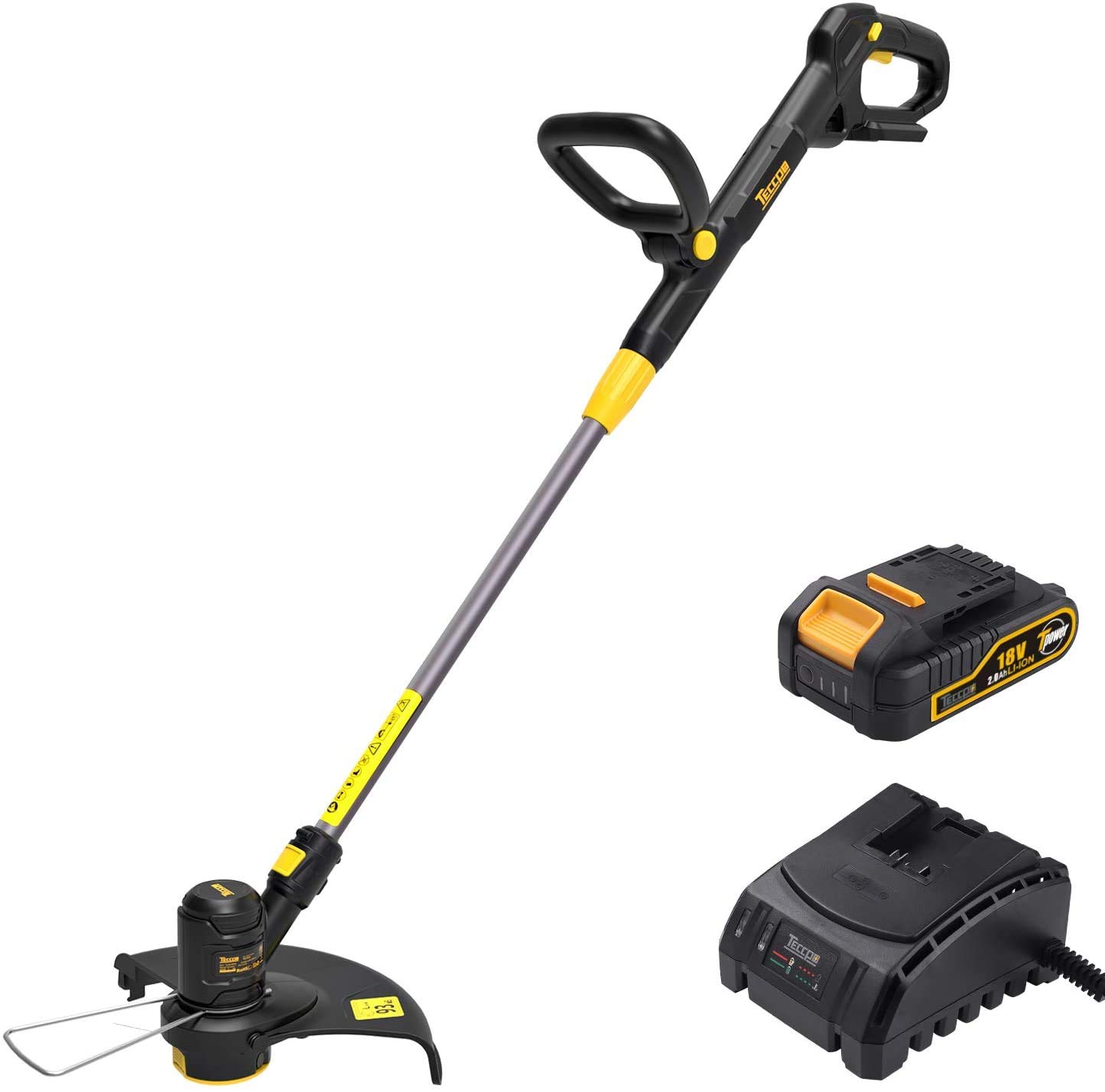 Buy TECCPO Cordless Edge Trimmers, 18V 2.0Ah Edge Trimmers (2 x Bobbin