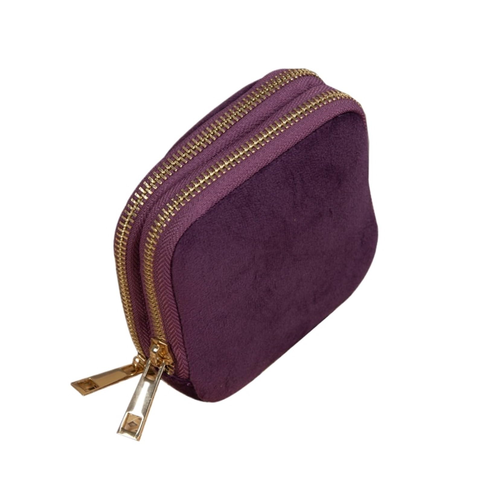 Nowoczesna Pudełko Na Biżuterię, Pierścionek, Naszyjnik, Kolczyki, Przenośna Kopertówka Ozdoba(Purple)