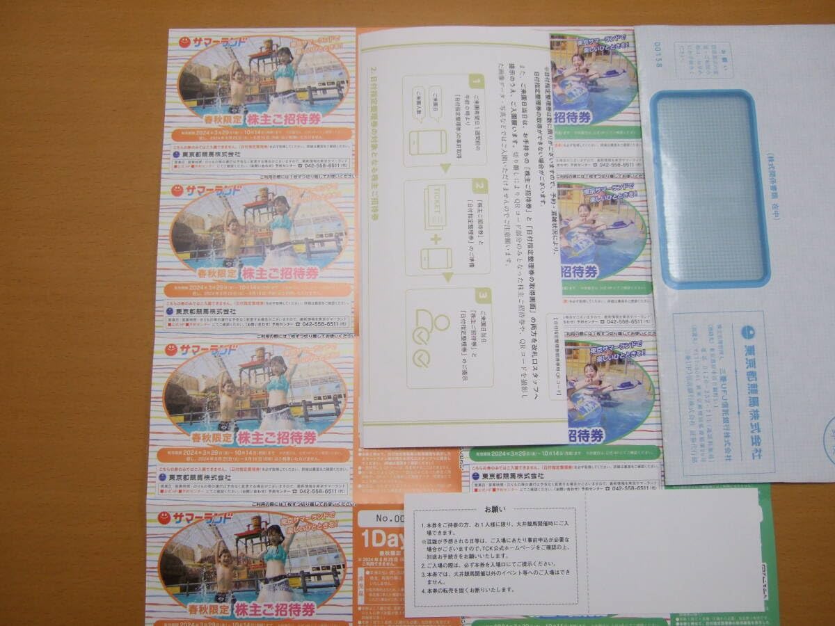 Amazon.co.jp: 東京サマーランド ご招待券8枚綴り フルセット一式 東京  
