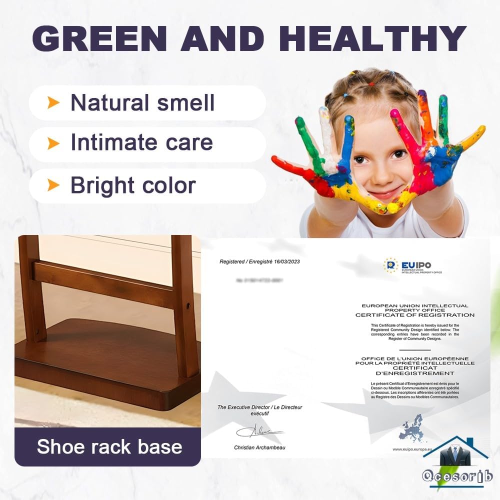 Multifunctional Solid Wood Valet Stand with Trouser & Tie Rack Floor Standing Suit Hanger with Drawer & Tray Ideal for Bedroom Office & Bathroom nization