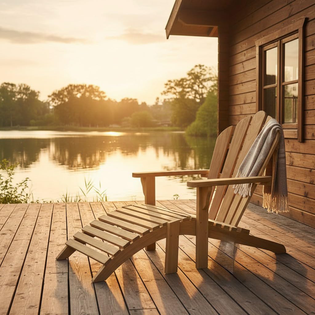 Teck'Attitude Adirondack en Teck Massif