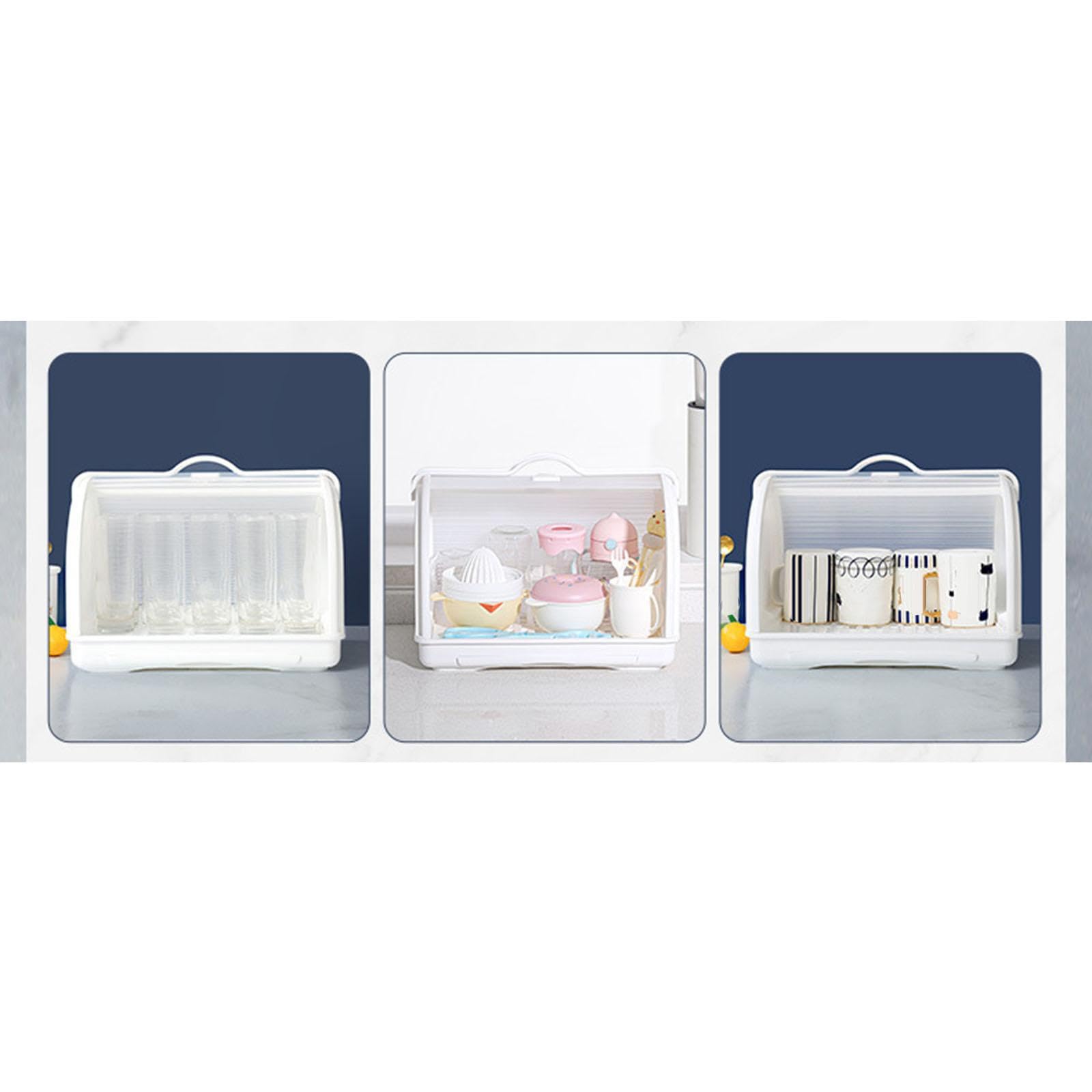 Boîte de rangement polyvalente pour tasses à thé, à café, mugs, bols et vaisselle, idéale pour les ustensiles de cuisine et la vaisselle de bébé. Boîte couverts