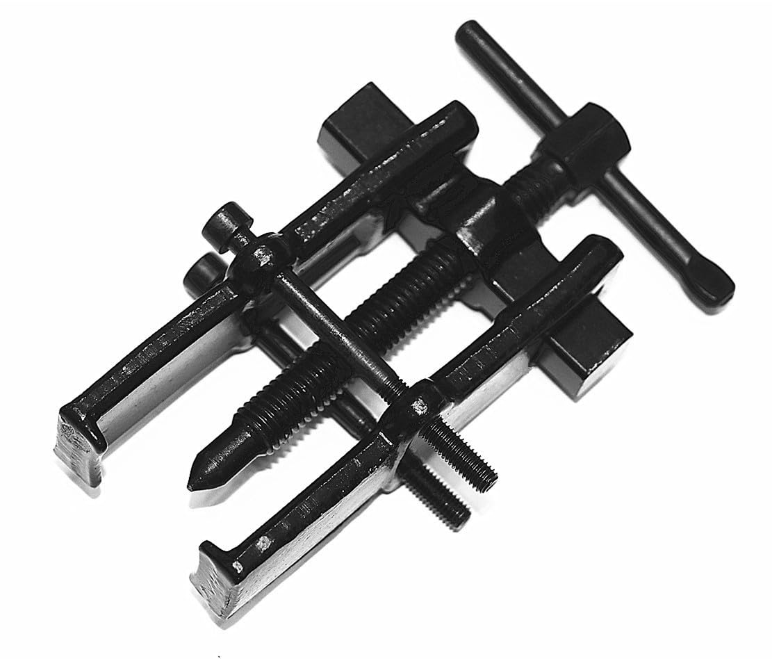 2爪 ベアリングプーラー ギヤプーラー クランクプーリー 抜き取り 引き抜き作業に セット キット ツール プーラー 工具 オートバイ 車 車用 自動車メンテナンス用品 調節可能 組み立て必要(38×65㎜)