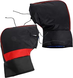 ibasenice 3 Pares De Capa Para Guidão Elétrico Luvas De Inverno Para Motocicleta Luvas De Motocicleta Aderência Ciclismo Bicicletas Elétricas Guidão De Motocicleta Luva De Couro