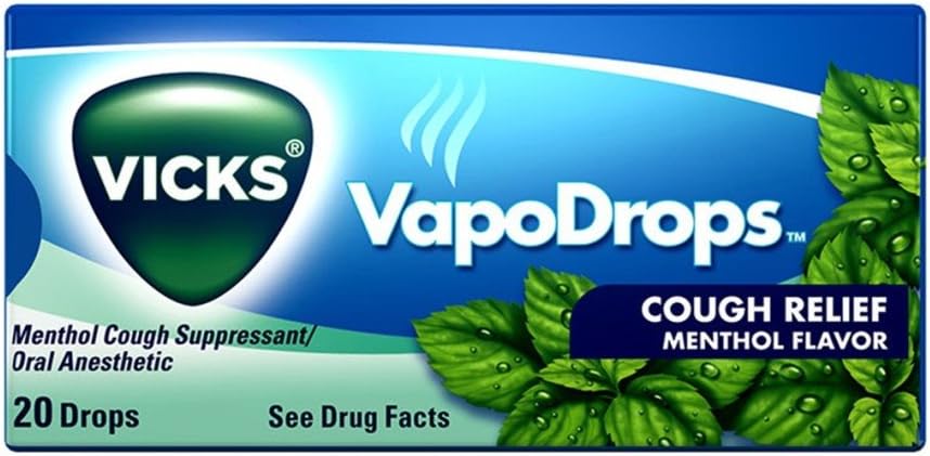 VapoDrops Menthol Cough Drops (20 Drops) 2-Pack